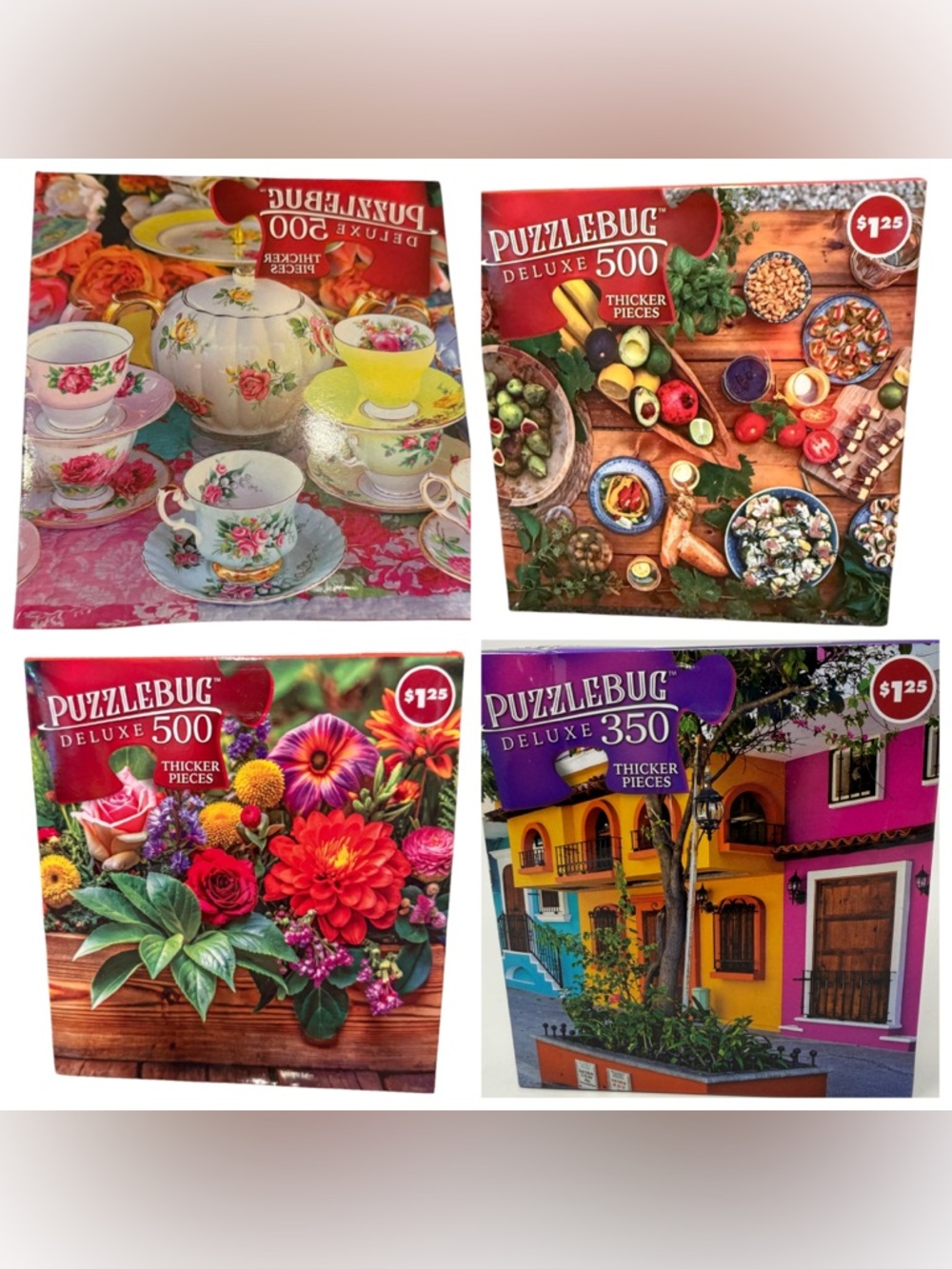 Puzzlebug Deluxe Jigsaw Puzzle Lot of 4